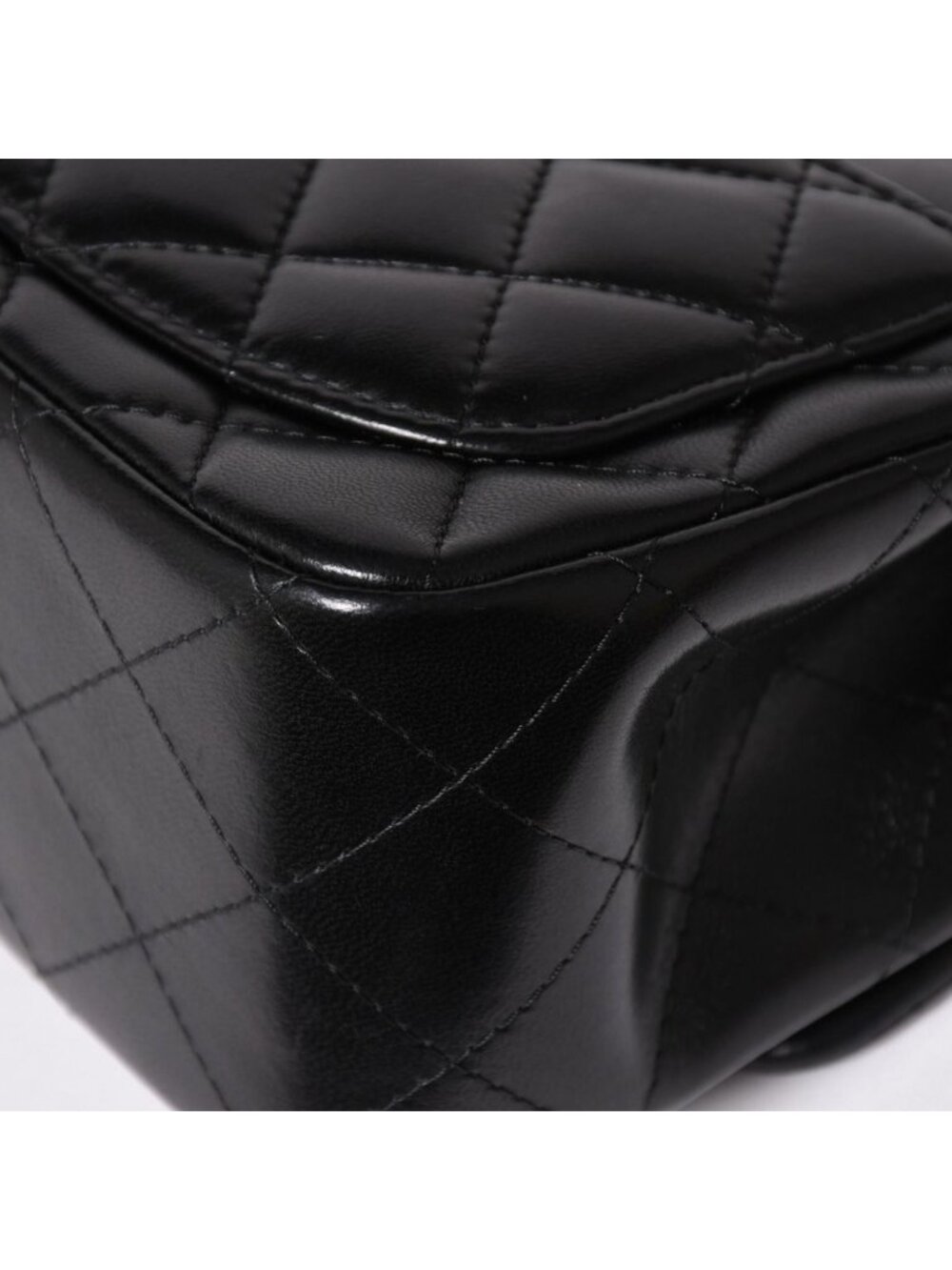 Chanel Mini Quilted 17 S Flap S Chain Shoulder Bag CC Logo Lambskin Black - Picture 11 of 16